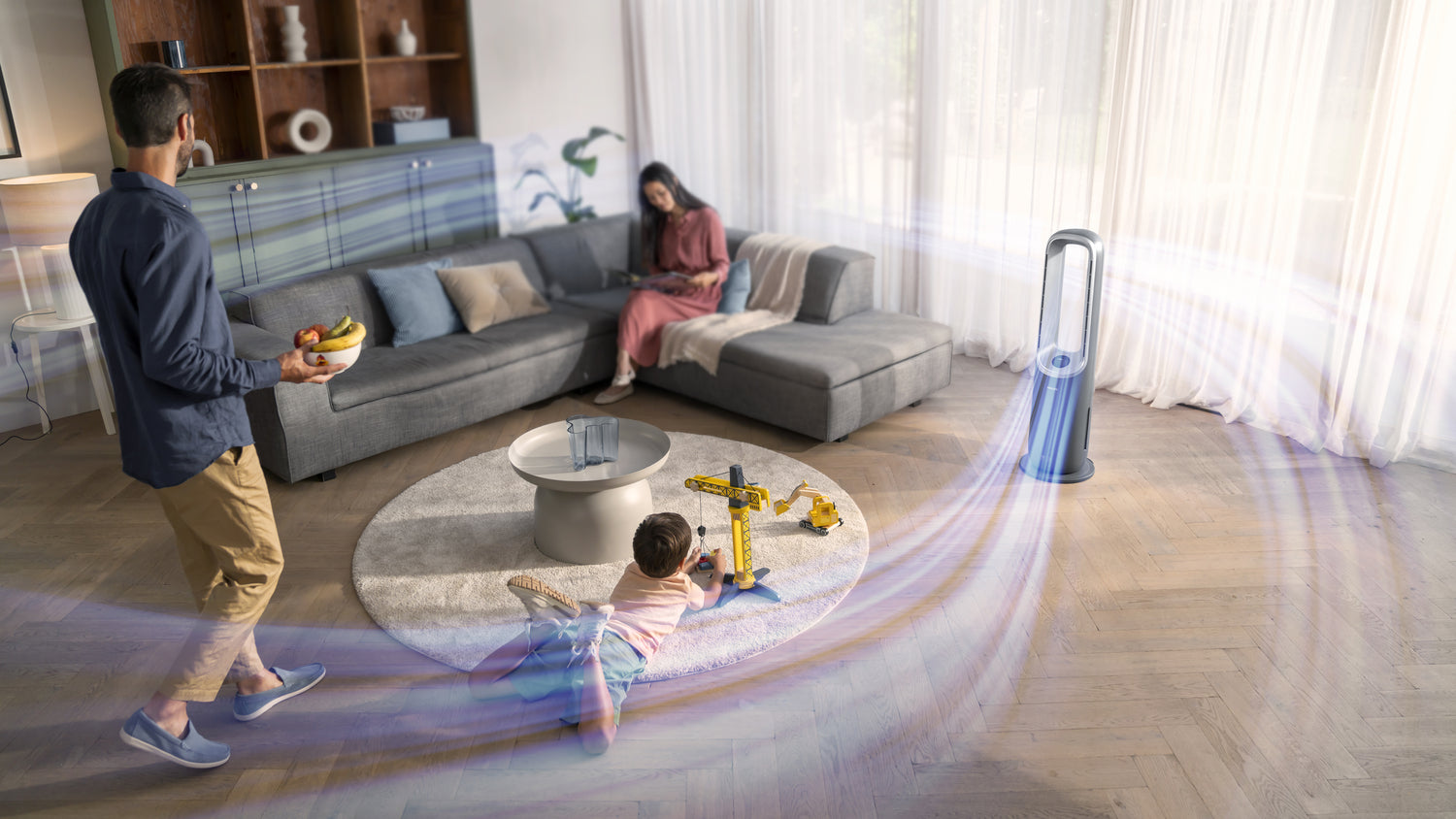 Philips Air Performer 3in1 Fan Air Purifier and HEPA Heater Maximum efficiency 270 m³/h