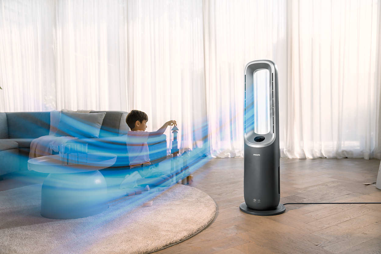 Philips Air Performer 3in1 Fan Air Purifier and HEPA Heater Noise level 46 dB