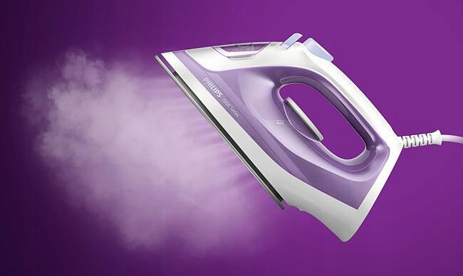 Philips DST1020/30 Iron 1800W Water Container 250ml Purple Steam Brand Philips