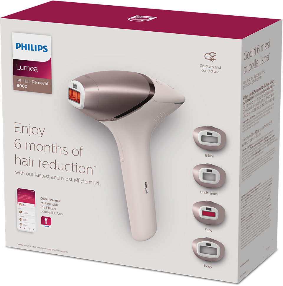 Philips Lumea IPL SenseIQ Epilator 4 caps BRI957/00 Manufacturer code BRI957/00