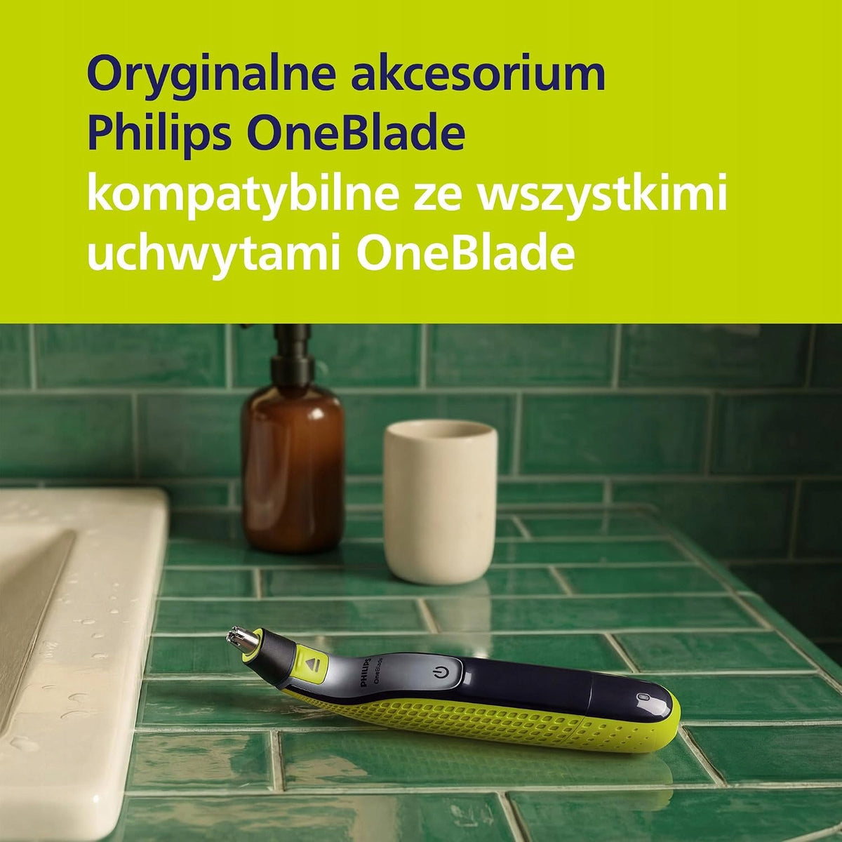 Philips OneBlade nose trimmer cap, compatible with all handle Brand Philips