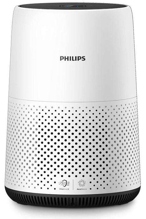Philips Series 800 AC0820 Air Purifier, White, NanoProtect HEPA