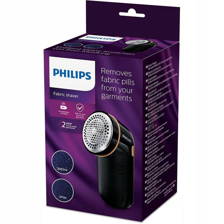 Philips clothes shaver powered by batteries, stainless steel knives Manufacturer code golarka do ubrań swetrów MASZYNKA zs2