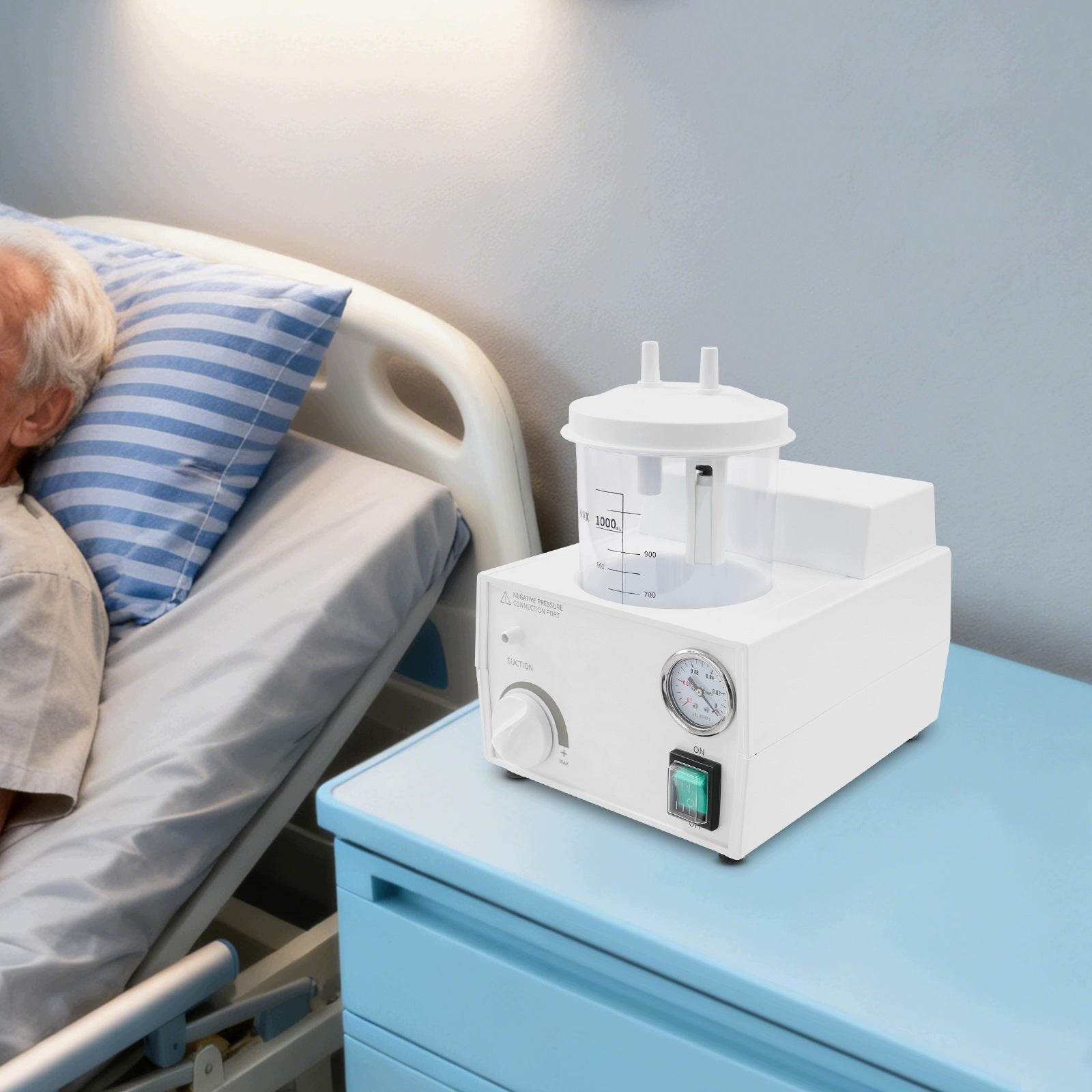 Phlegm Suction Unit 250VA Adjustable Pressure for Hospital Home Care Medical device no