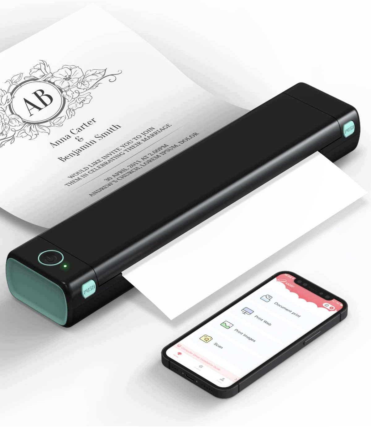 Phomemo M08F Mobile A4 Travel Bluetooth Thermal Printer