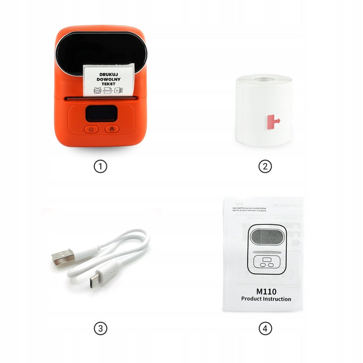 Phomemo M110 portable mini bluetooth printer self adhesive labels 50mm Manufacturer Phomemo
