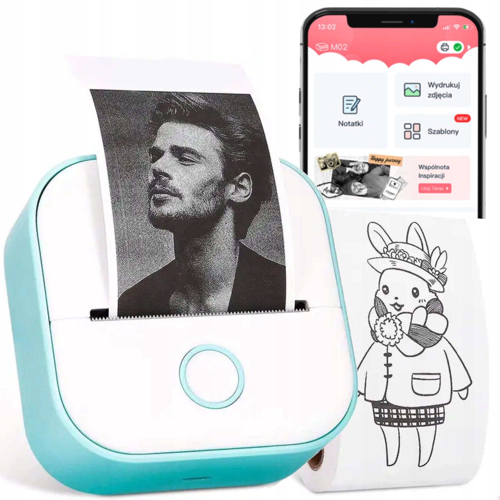 Phomemo T02 mini thermal printer note stickers self-adhesive labels