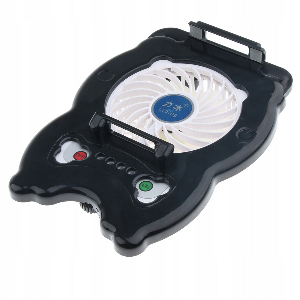 Phone USB Fan With Bed Lazy Bracket High Black