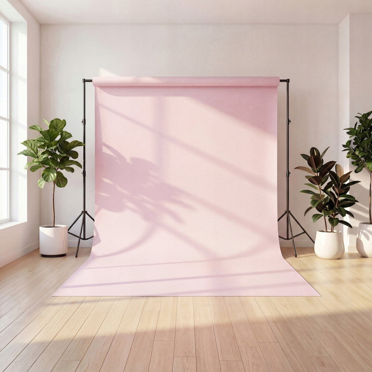 Photo Background 200x220 cm cotton fabric ALOISO Pink Packaging status original