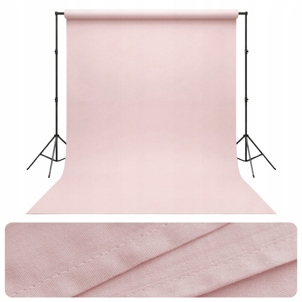 Photo Background 200x220 cm cotton fabric ALOISO Pink