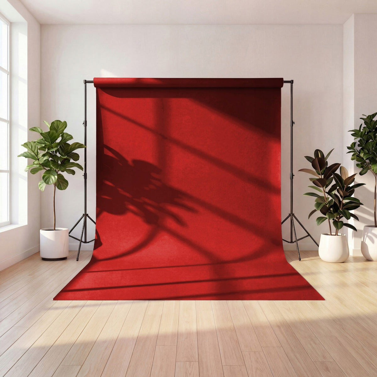 Photo Background 200x220 cm cotton fabric ALOISO Red Packaging status original