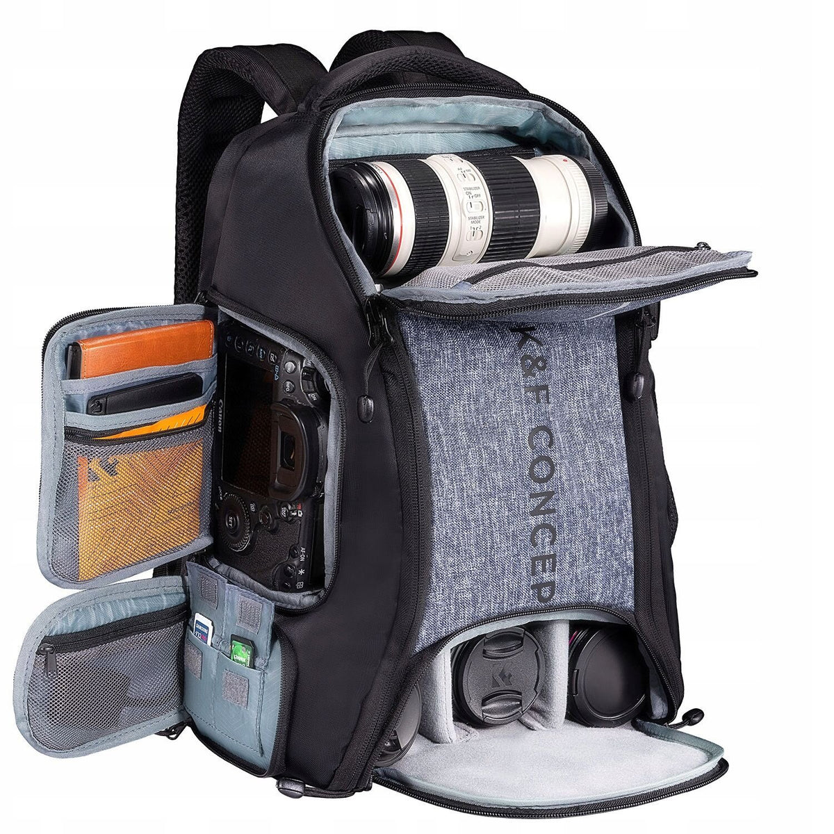 Photo Backpack K&F CONCEPT Kf13.164 25L Black Brand K&F Concept