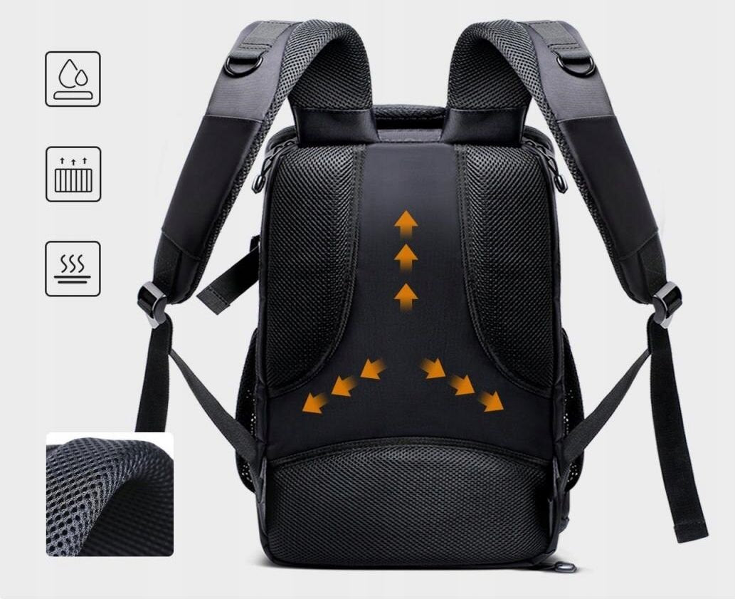 Photo Backpack K&F CONCEPT Kf13.164 25L Black Model KF13.164