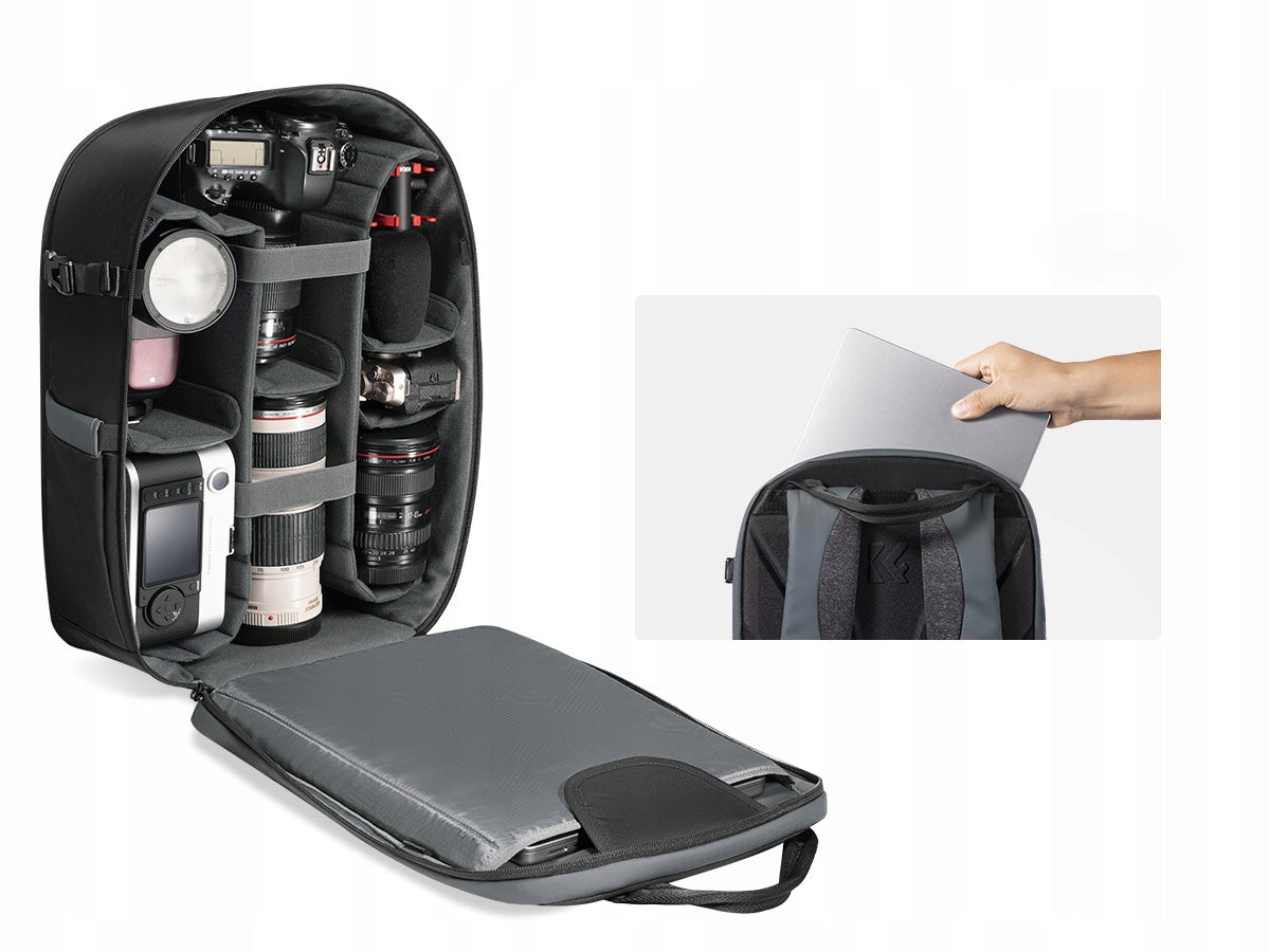 Photo Backpack Tourist Camera Laptop Tripod Lens Drone KF Brand K&F Concept