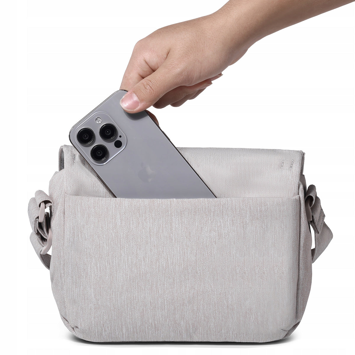 Photo Bag Case ULANZI Crossbody Sling for Camera Phone Color beige
