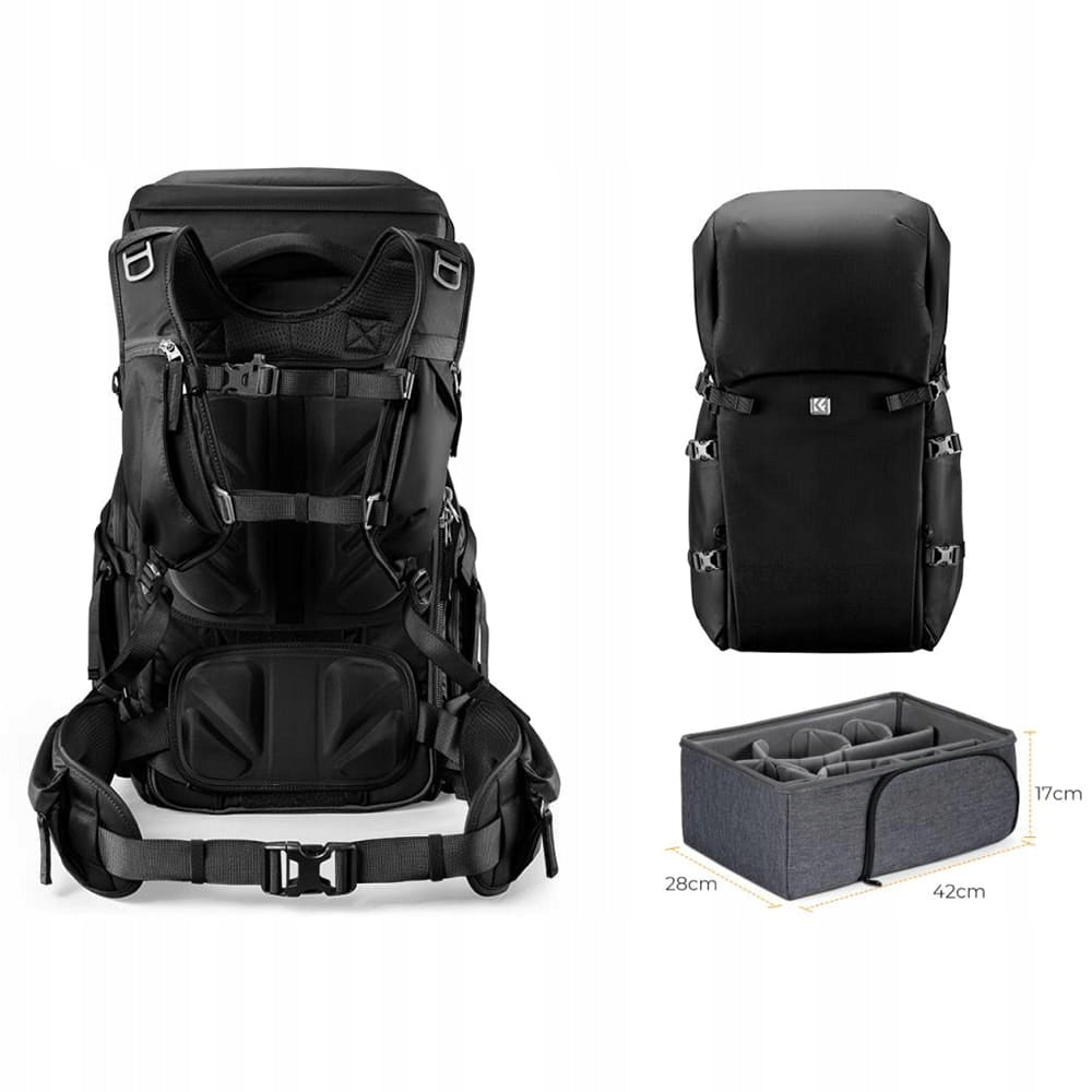 Photo backpack Star Wander 40l K&F Concept KF13.207V1 black Packaging status original