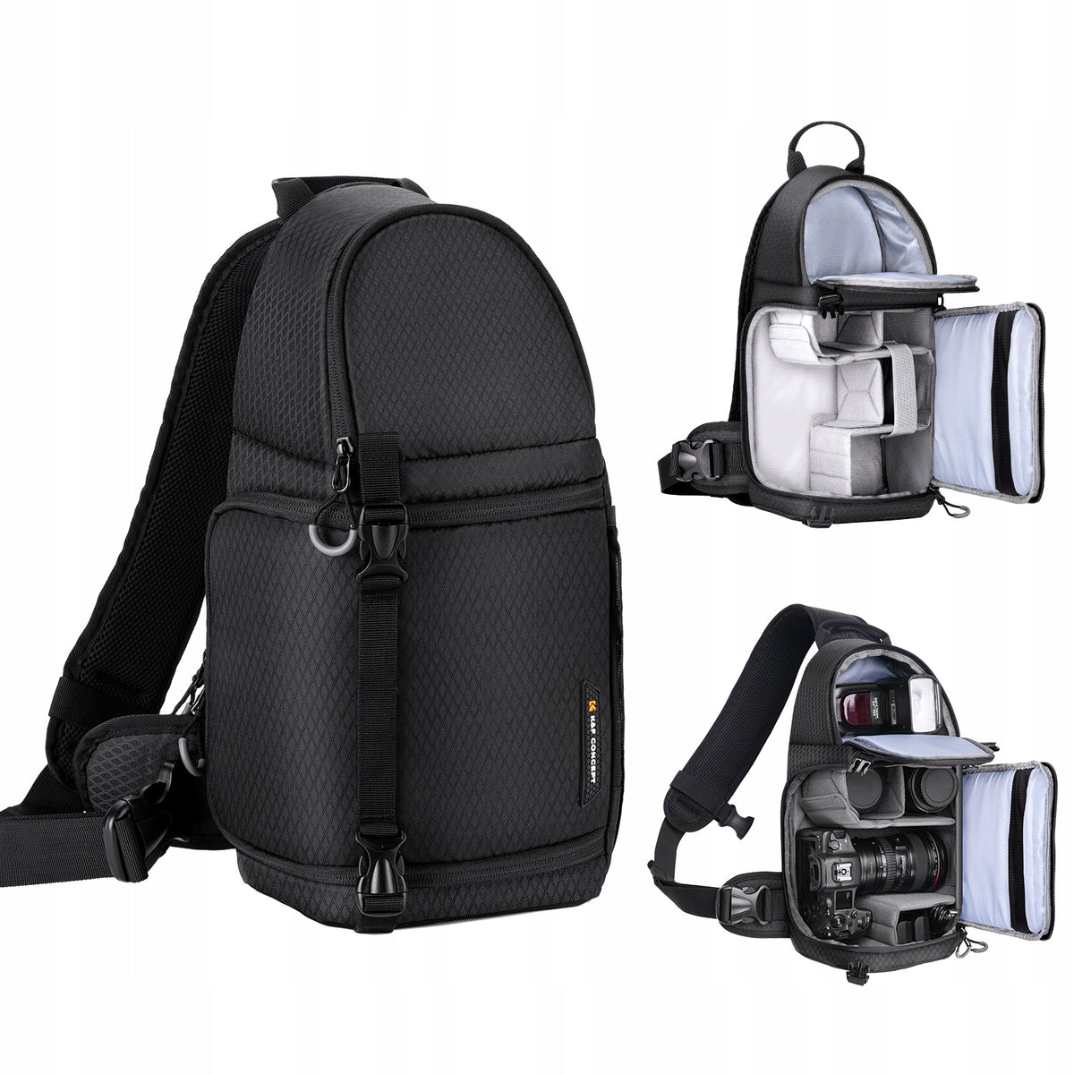 Photo backpack camera bag for one shoulder Beta Messenger K&F