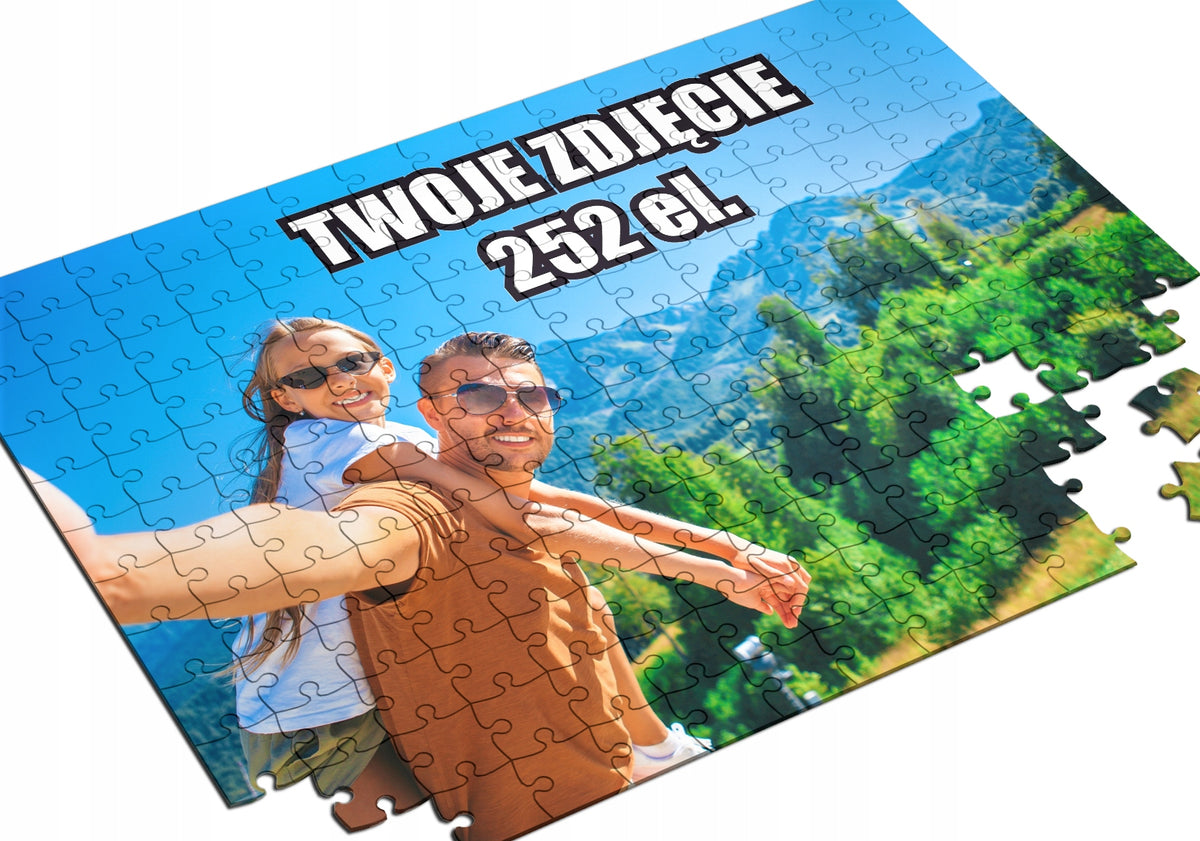 Photo puzzle 252 el puzzle with your own photo for gift box with print Manufacturer code Prezent Foto Puzzle z własnym zdjęciem
