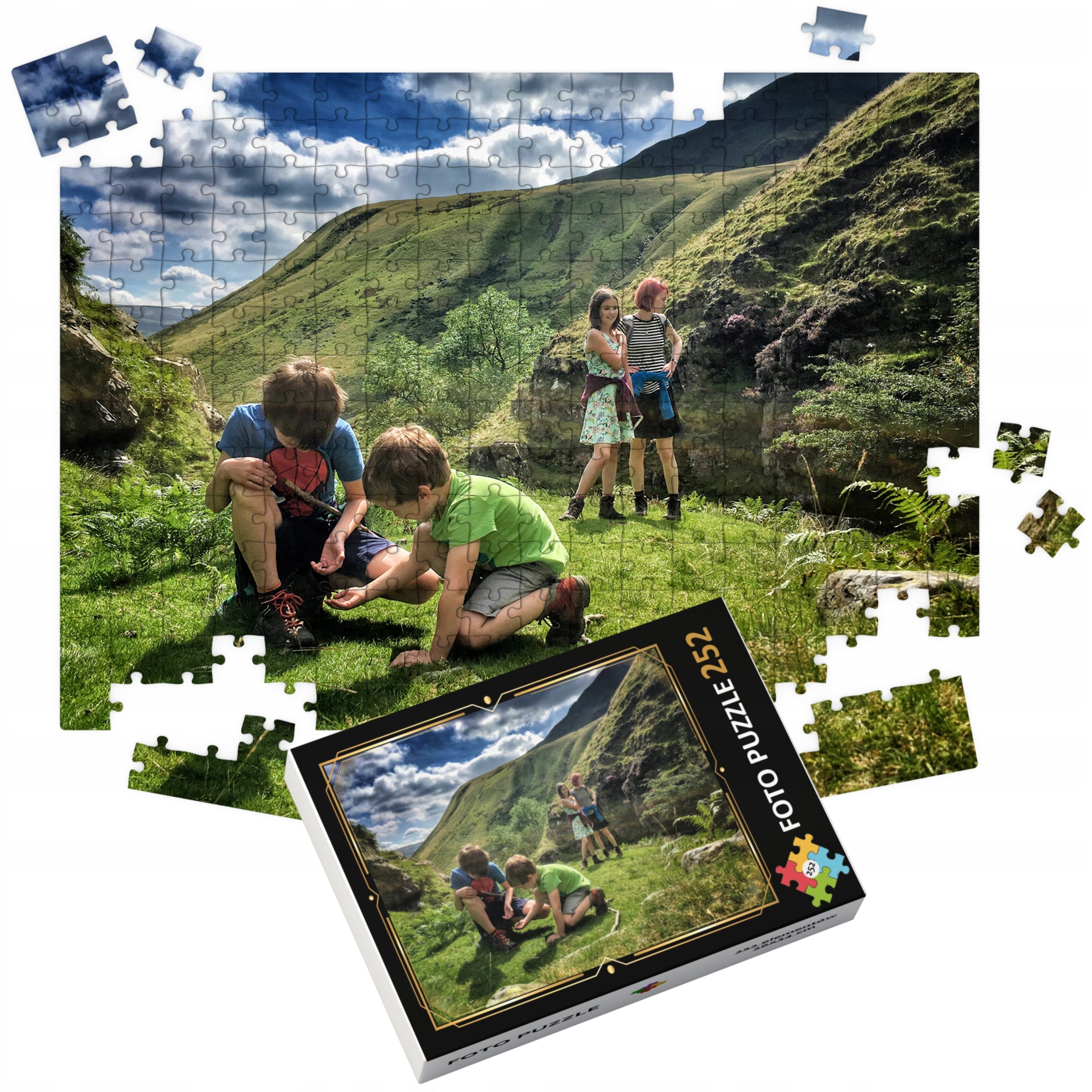 Photo puzzle 252 el puzzle with your own photo for gift box with print