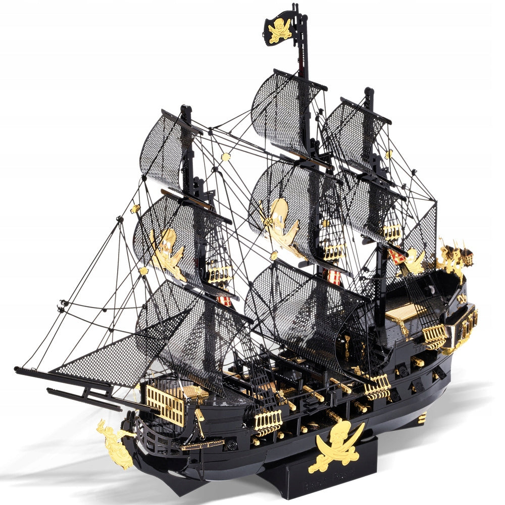 Piececool Puzzle Metal Model 3D Ship Black Pearl For Gift Packaging status original