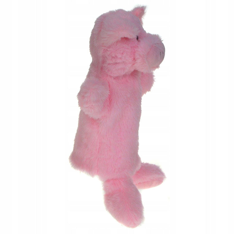 Pig, pink piglet fluffy puppet on the hand of a child, adult 92928 EAN (GTIN) 5900605672563