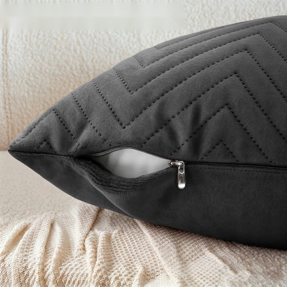 Pillowcase 45x45cm velvet quilted hidden zipper home decoration Brand no brand