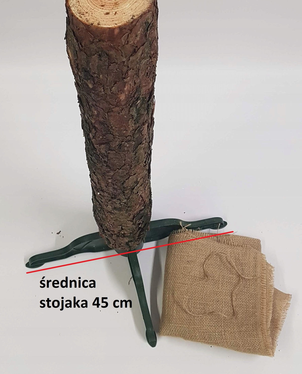 Pine trunk for artificial Christmas tree on trunk height 70 cm, diameter 8 cm Brand no brand