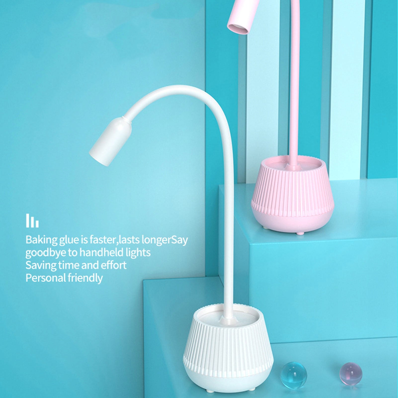 Pink Gooseneck UV Nail Light with 2 Gears Fast Drying Manicure Lamp Brand no brand