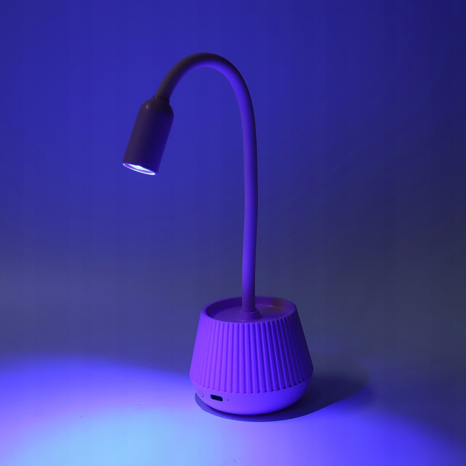 Pink Gooseneck UV Nail Light with 2 Gears Fast Drying Manicure Lamp Power 1.04 W