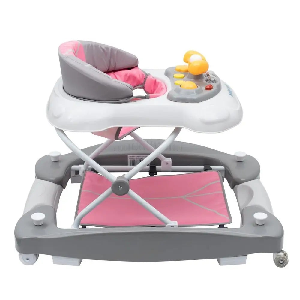 Pink rocker walker with sound and height adjustment Baby Mix Brand Baby Mix