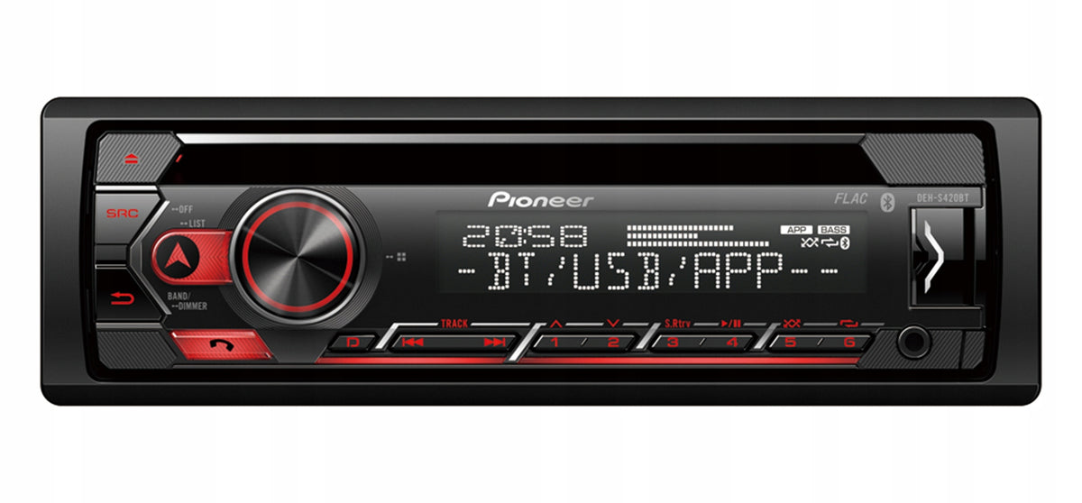 Pioneer DEH-S420BT Car Radio Bluetooth CD AUX MP3 USB 4x50W MOSFET Packaging status original