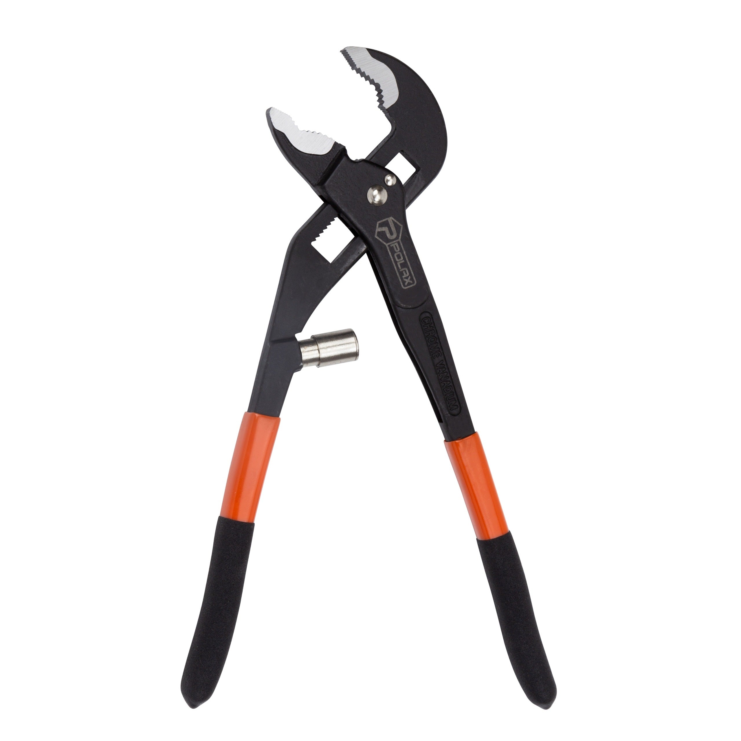 Pipe Wrench Adjustable with Spring Self-Clamping Frog 250 mm Polax Packaging status original