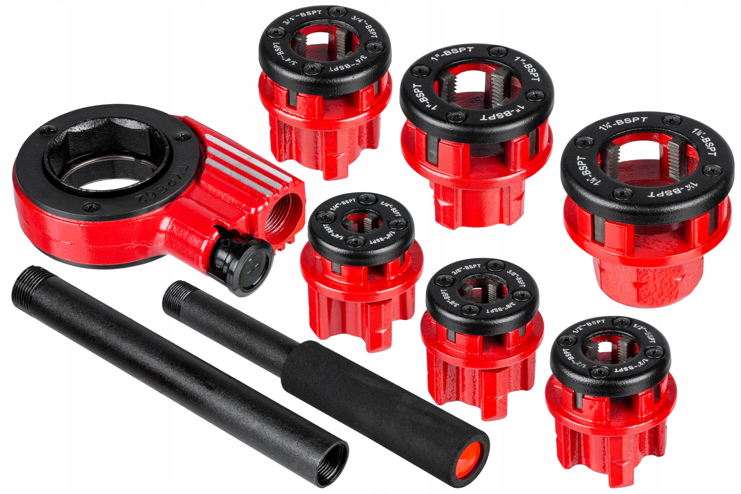 Pipe threader Lex set of 6 heads 1/4" – 1 1/4 Brand Lex