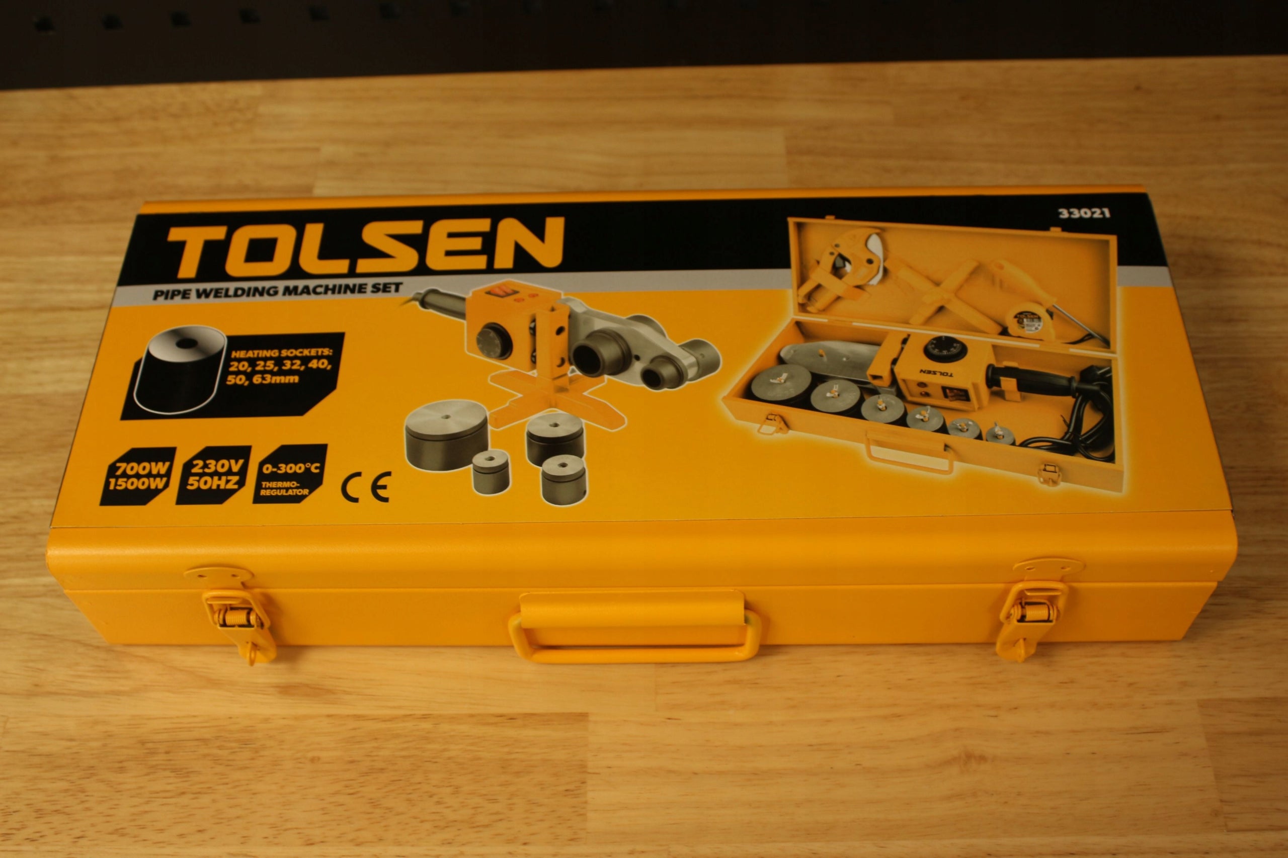 Pipe welding machine 20-25-32-40-50-63mm / 700W-1500W / SUITCASE SET Packaging status original