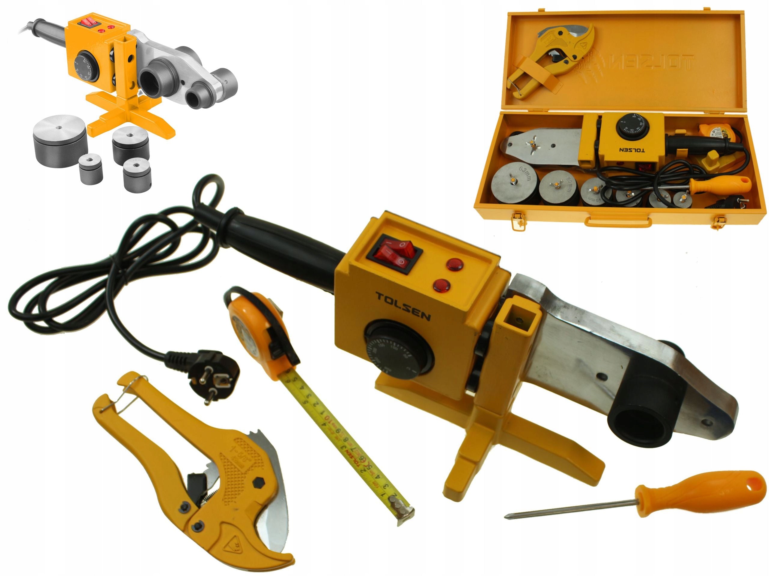 Pipe welding machine 20-25-32-40-50-63mm / 700W-1500W / SUITCASE SET
