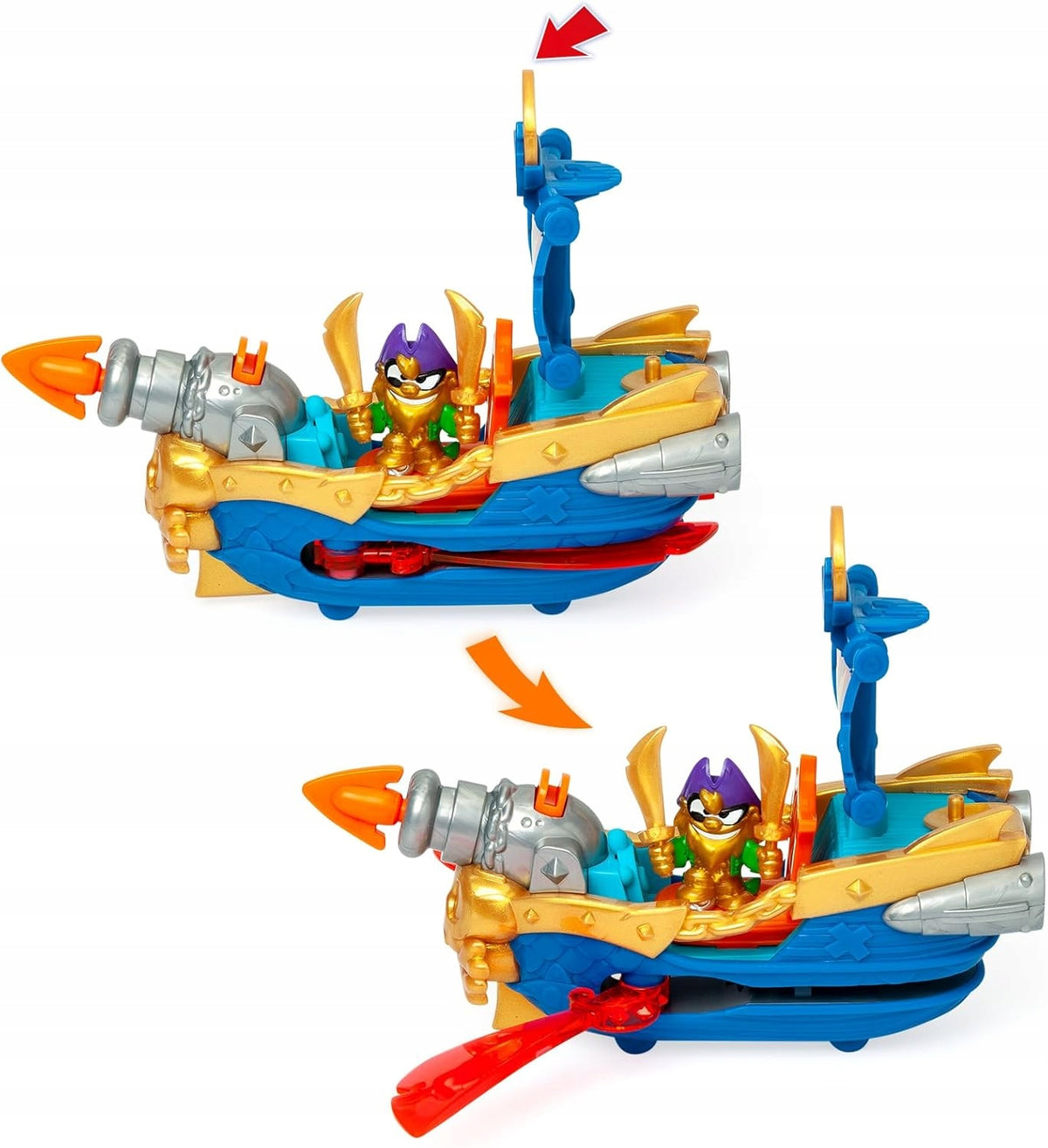 Pirateix Pirate Ship Pirate Skull Blade Set + Figurine Magicbox Packaging status original