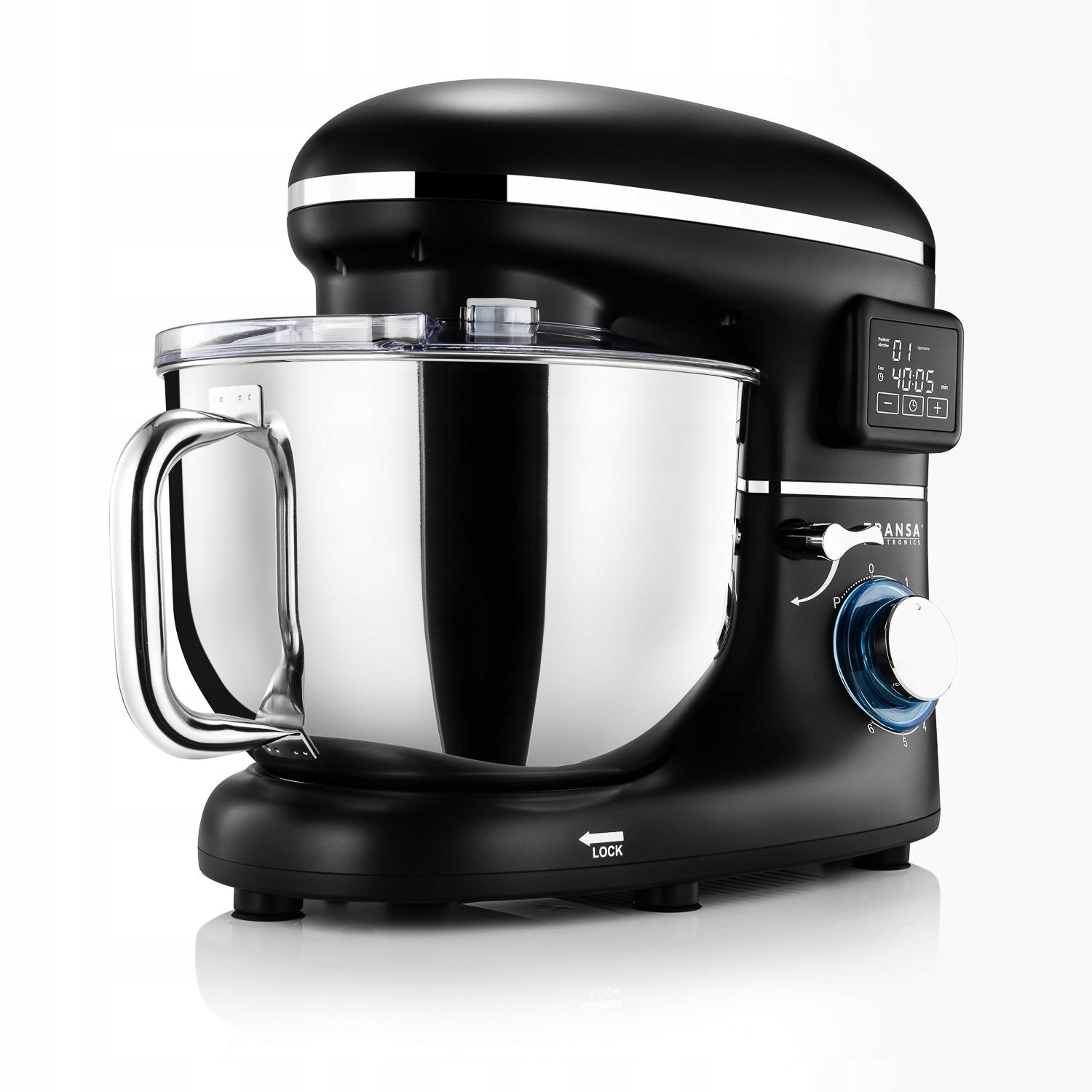 Planetary Robot Heated Kitchen Bowl Black BOWL 6L LARGE POWER 3000W Brand Transa Electronics