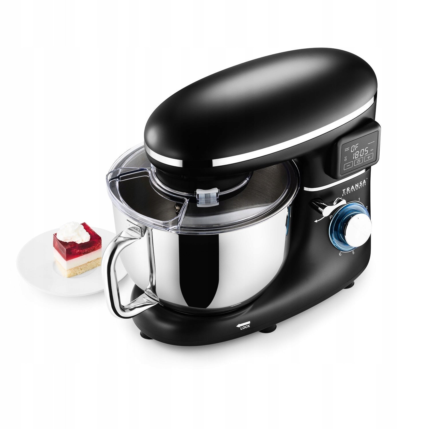 Planetary Robot Heated Kitchen Bowl Black BOWL 6L LARGE POWER 3000W Model BlackHot Chef