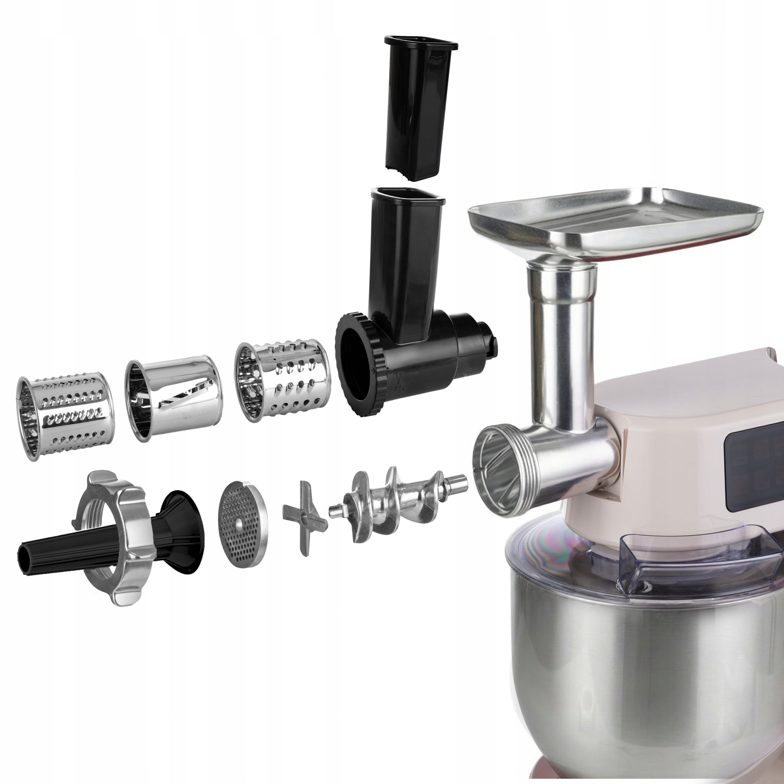 Planetary Robot Kitchen Mixer Multifunctional with Large Bowl 8L 4000 2100W Dominant color beige