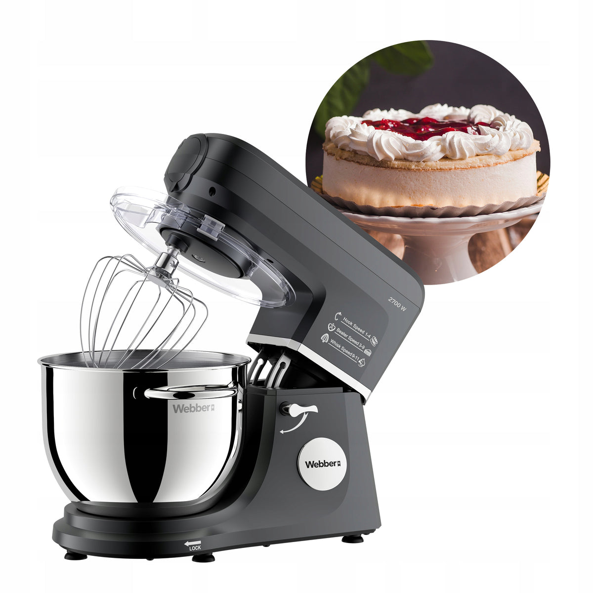 Planetary food processor Webber SM17 2700W bowl 7L Brand Webber