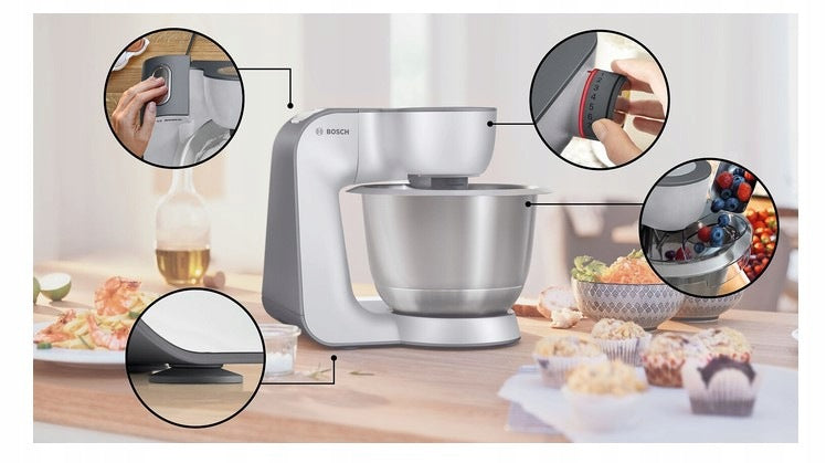 Planetary robot Bosch MUM 5 MUM58210 1000W Bowl 3.9L Slicer Bowl steel Brand Bosch