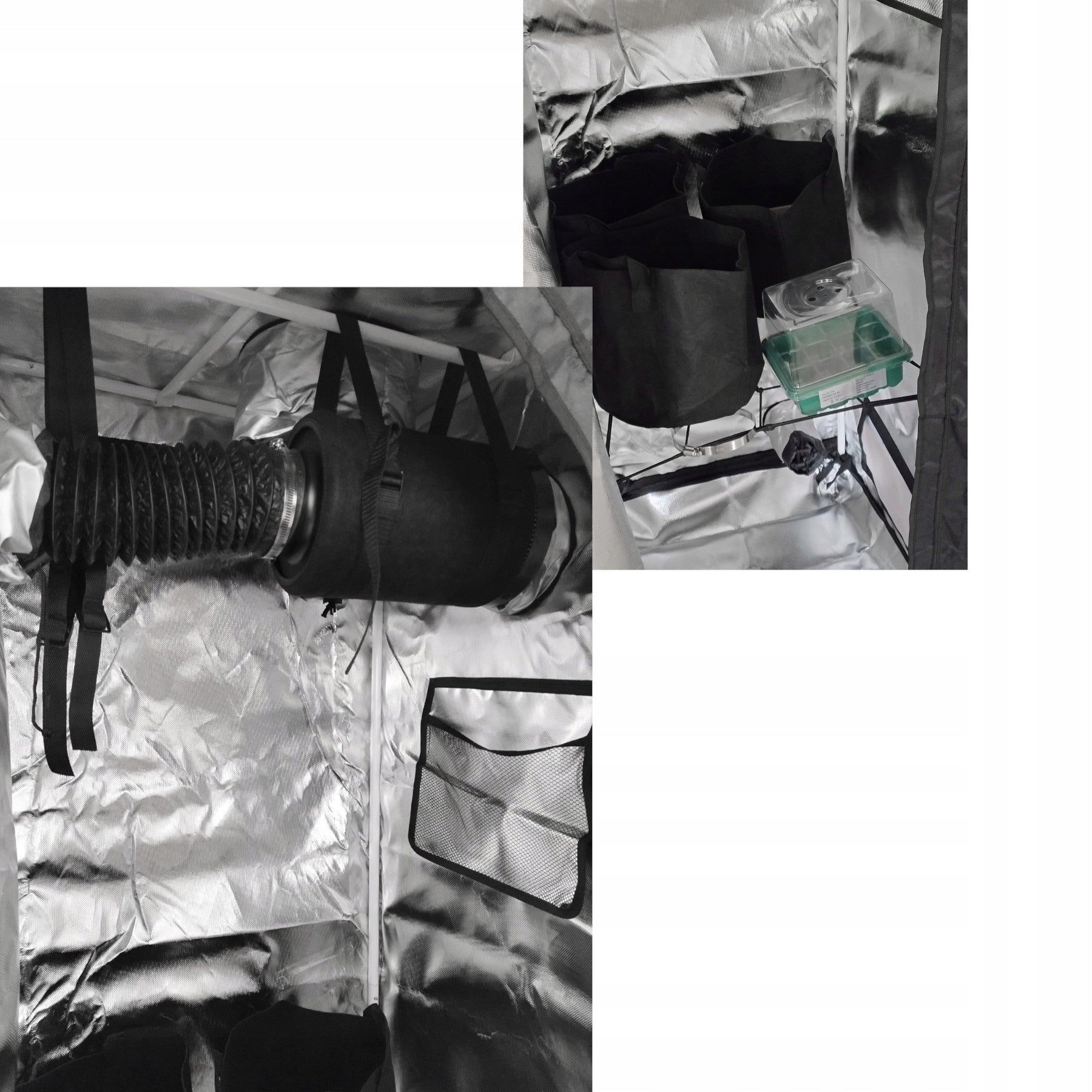 Plant growing tent 60x60x180 cm GrowBox growing Filter Accessories 1680D Number of side walls 2 walls