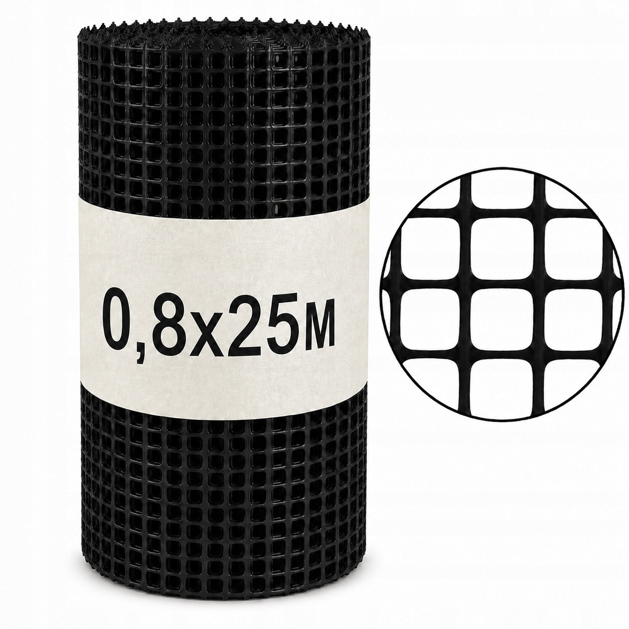 Plastic Discount Mesh BLACK 80cmx25m Strong Garden Mesh 0,8x25m