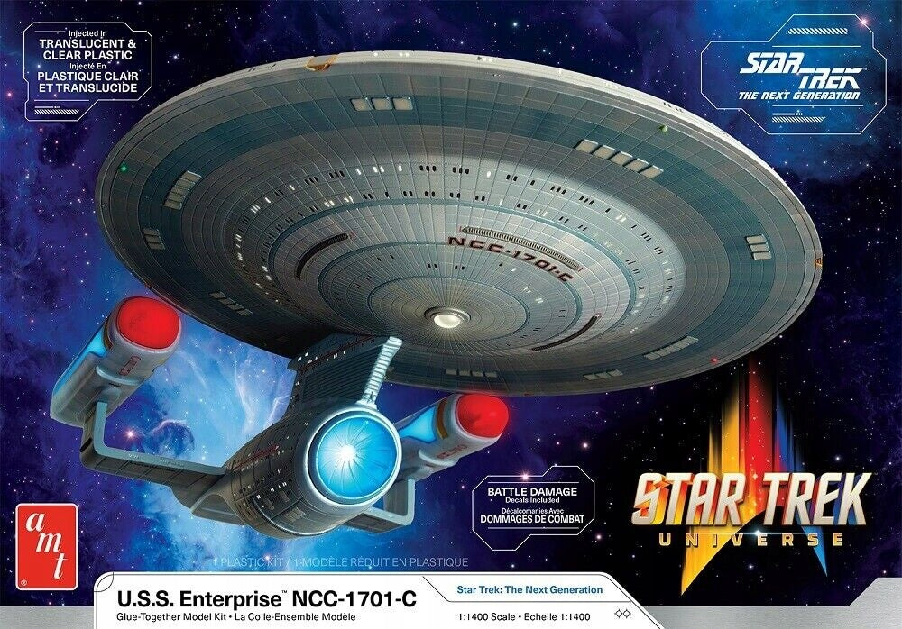 Plastic Model - Star Trek U.S.S. Enterprise NCC-1701-C Spaceship Packaging status original