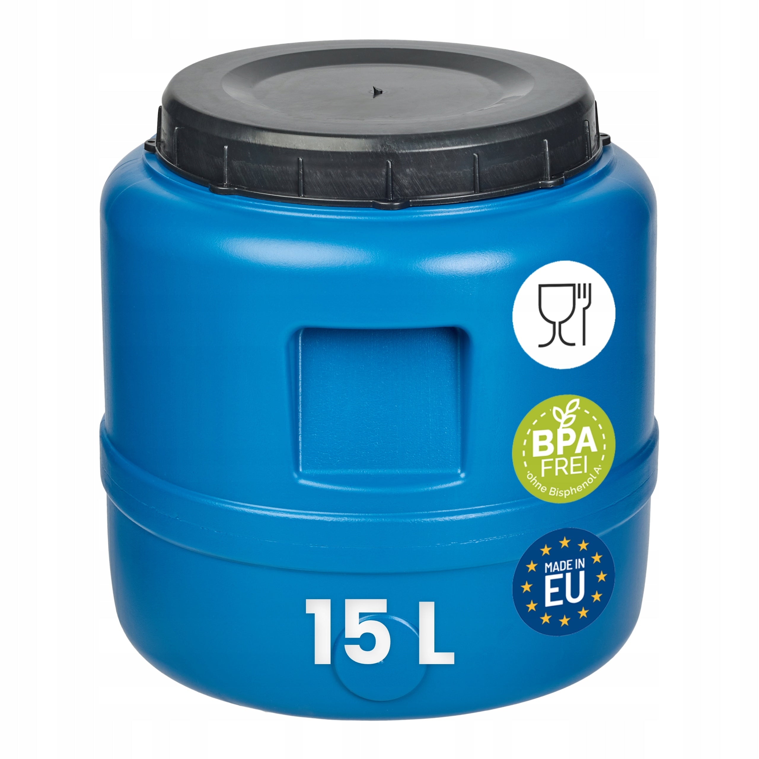 Plastic barrel 15L for pickling cabbage cucumbers screwed HDPE Garronda