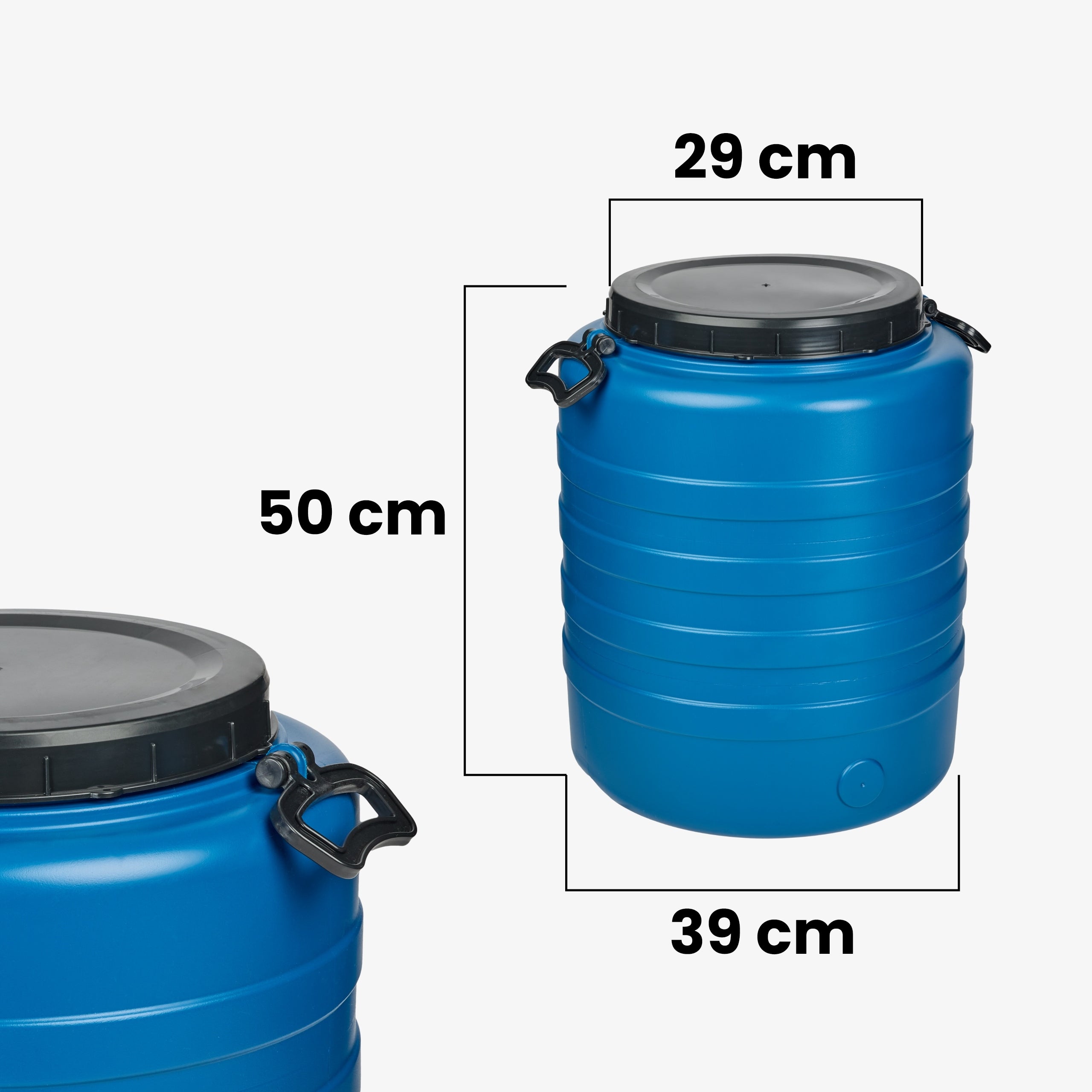 Plastic barrel 45L for pickling cabbage cucumbers screwed HDPE Garronda Brand Garronda