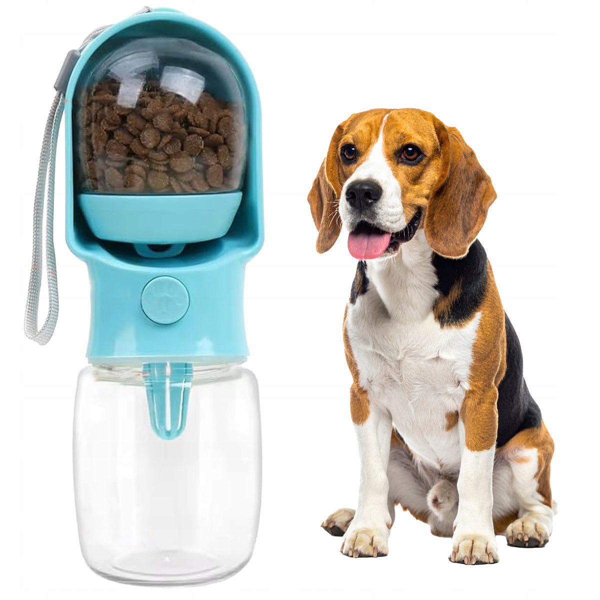 Plastic container for water and dog and cat food 0,32 l