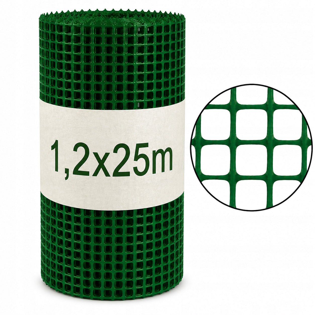 Plastic discount net GREEN 120cmx25m strong garden net 1,2x25m