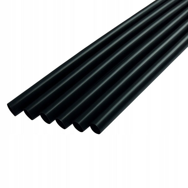 Plastic straws SHAKE 7mm x 24cm REUSE 500 pcs. black