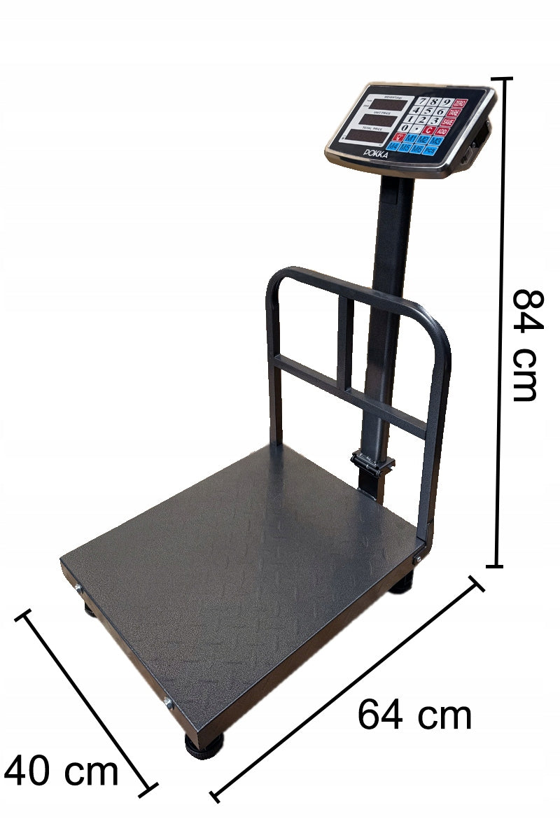 Platform scale POKKA 300 kg x 50 g Product weight with unit packaging 7.8 kg